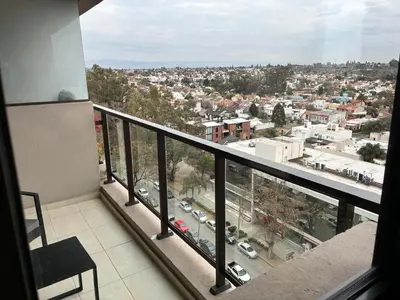 a balcony with a view of a city at Ópera Park Premium Stay in Cordoba