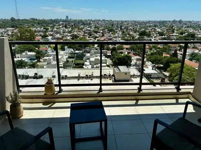 a balcony with a view of a city at Ópera Park Premium Stay in Cordoba