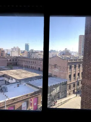 a view of a city from a window at Departamento céntrico en Córdoba Capital cerca de todo in Cordoba