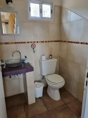 a bathroom with a toilet and a sink at Ventura 1 in Villa Carlos Paz