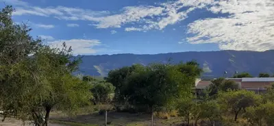 a view of a field with trees and mountains at Hospedaje Miraflor in Cerro de Oro