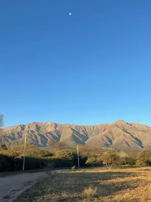 a dirt road with mountains in the background at Finca La Linda in San Javier