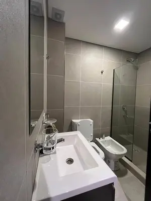 a bathroom with a sink and a toilet at Centrico con Garage Monoambiente a Estrenar in Villa Dolores