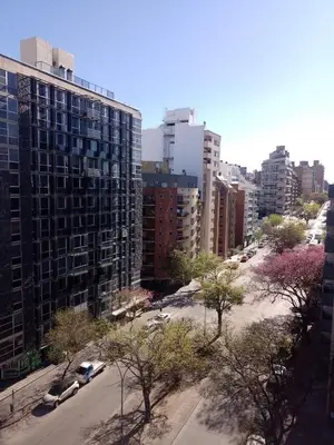 an aerial view of a city with tall buildings at Estudio en Nueva Córdoba in Cordoba