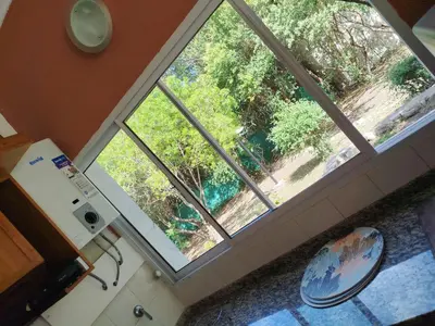 an overhead view of a large window in a room at DonPedro in Los Hornillos