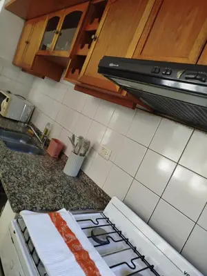 a kitchen counter with a stove and a sink at DonPedro in Los Hornillos