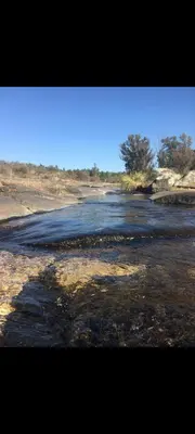 a view of a body of water at Cabaña Flor Serrana in Tanti