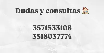 a sign that says dudley consultants with a house at Mi casita en Embalse in Embalse