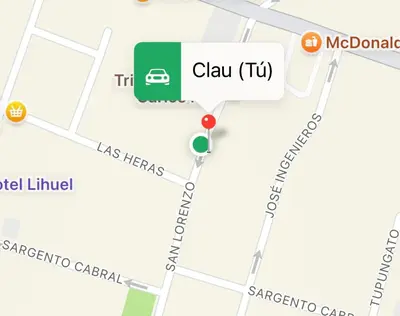 a map of the city of clarkanoogaanoogaanoogaanoogaanoogaanooga clark at Dpto a pasos de la peatonal in Villa Carlos Paz