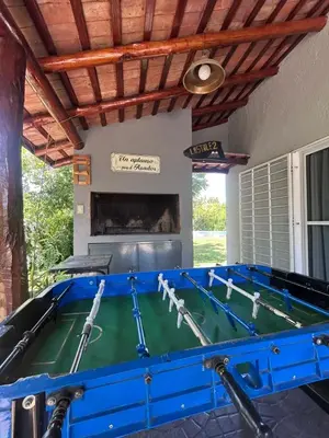 a pool table inside of a house at Las Tole - Potrero de Garay in La Estancia
