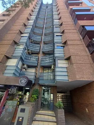 a tall building with stairs leading up to it at Estrada 59 Nueva Cordoba in Cordoba