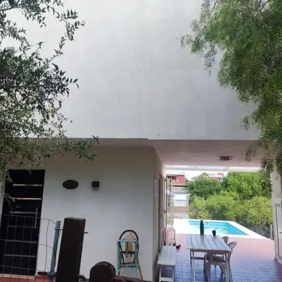 a view from the inside of a house with a pool at Casa Minimalista con Pileta Privada en el mejor lugar de Cabalango in Cavalango
