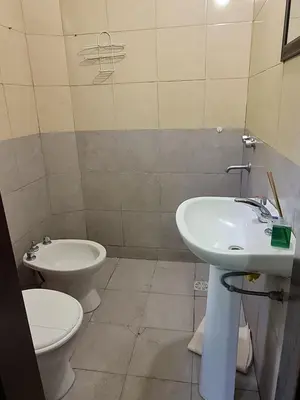 a bathroom with a white sink and a toilet at La Armonía Departamentos in Merlo