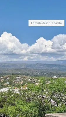 a view from the top of la vista desire la castle at Estancia del Alma in Villa Carlos Paz