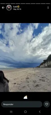 a picture of a beach with a cloudy sky at Cabañas Ojo de Agua in Trapiche