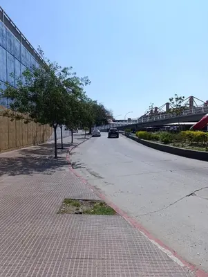 an empty street with a tree on the side of the road at departamento amoblado en Nueva cba-a metros de la terminal omnibus in Cordoba