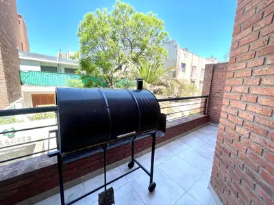 a large black object sitting on a balcony at Nova Vita in Cordoba