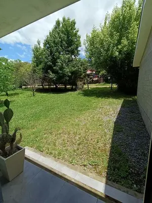 a view of a yard from a house at El Algarrobo Casa de campo en Cabalango in Cavalango