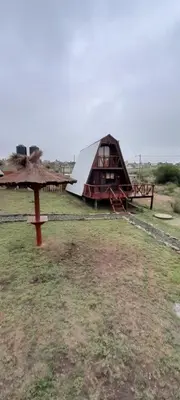 a large tent sitting on top of a field at El arroyense in Cordoba