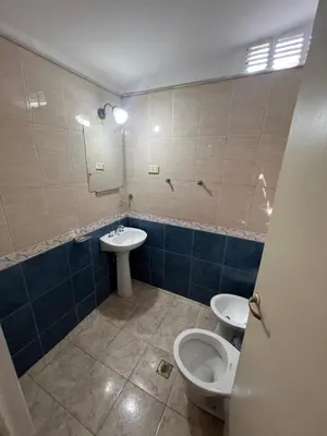 a bathroom with two toilets and a sink and a mirror at La casa del varón in Mina Clavero