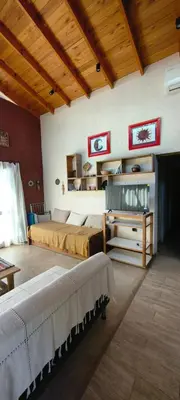 a bedroom with two beds in a room at Casa privada con piscina Potrero de Garay in Potrero de Garay