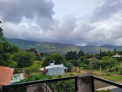 a view of the mountains from the balcony of a house at Balcones de Bialet in Bialet Massé