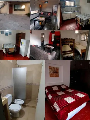 a collage of different pictures of a room at El Paraiso 1 in Villa Carlos Paz