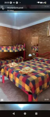 a computer rendering of a bedroom with a bed at Hostería Huanel in Villa Cura Brochero