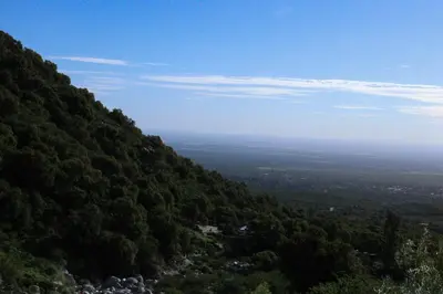 a view from the top of a mountain with trees at Casa Merlo San Luis Barrio privado Solares del Valle in Merlo
