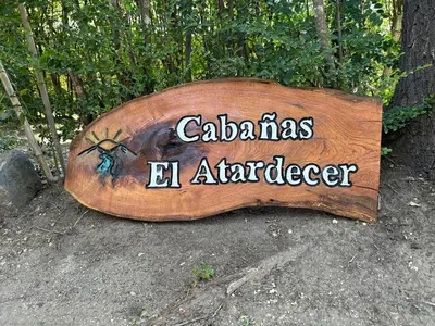 a sign that says calabasas el arader at El Atardecer in Trapiche