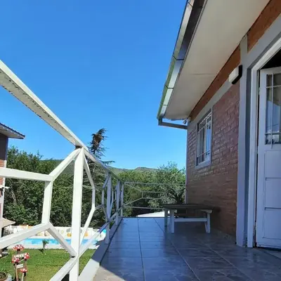 a view from the patio of a house at Complejo cerca del rio in Villa Carlos Paz