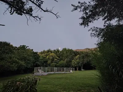 a soccer field with a goal in a park at Las Toribias II in El Rincón