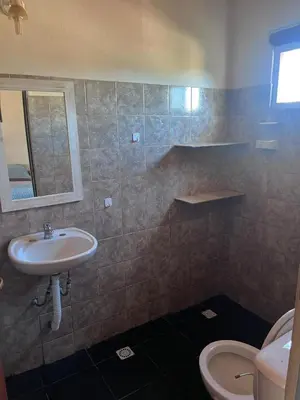a bathroom with a sink and a toilet at Monoambientes comechingones in Villa Cura Brochero