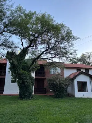 a tree in the yard of a house at Hosteria Abuelo Juan in Mina Clavero