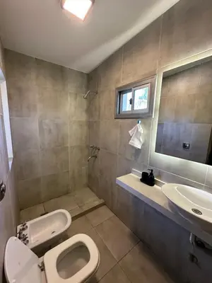a bathroom with a toilet and a sink at Loft en Villa belgrano in Cordoba
