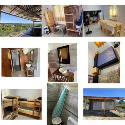 a collage of pictures of different homes at La casita de Nestor in Cavalango