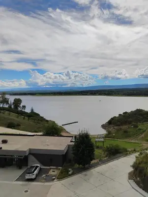 a view of a large body of water at departamento en Lago Los Molinos in Villa Ciudad de America