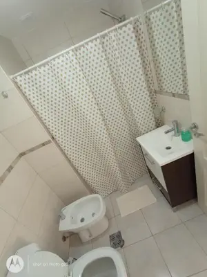 a bathroom with a toilet and a sink at Home Rio Cuarto 