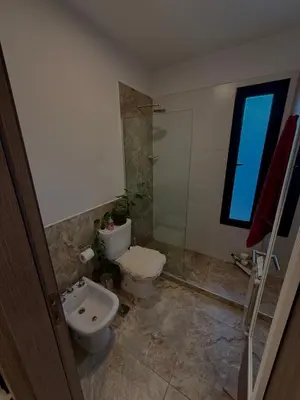 a bathroom with a toilet and a sink and a shower at Estilo y Relax en Manantiales ll in Cordoba