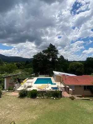 a house with a swimming pool in a yard at La Matera, San Clemente, Córdoba in San Clemente