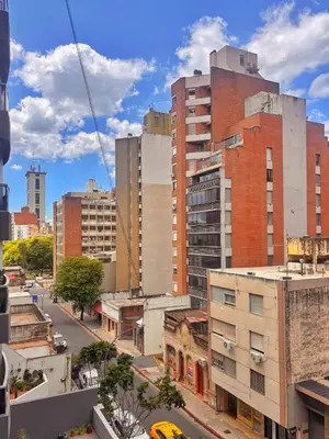 a view of a city with tall buildings at Depto Victoria in Cordoba