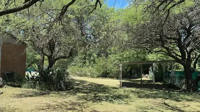 a gazebo in the middle of a yard with trees at Green mile in San Roque