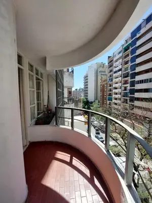 a balcony of a building with a view of a city at Apartment in Nueva Córdoba for you! in Cordoba