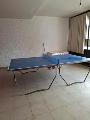 a blue ping pong table in a room at Brothers vcp in Villa Carlos Paz