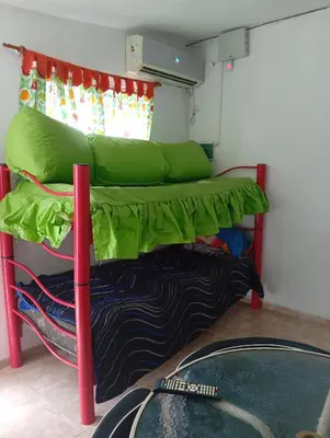 a room with a bunk bed in a room at Casas Cordoba in Villa Parque Siquiman