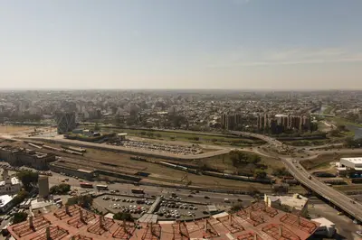 an aerial view of a city with buildings and roads at Nueva Córdoba Duomo in Cordoba