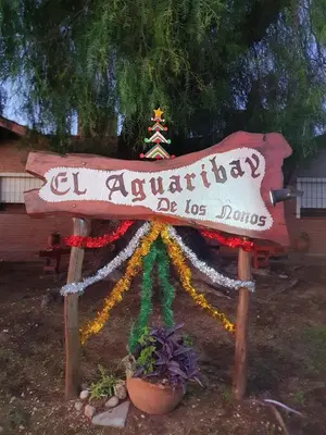 a sign that says el antario de los portals at El Aguaribay de los Nonos in Mina Clavero