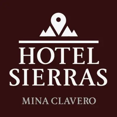 a logo for a hotel with a mountain at Hotel Sierras in Mina Clavero
