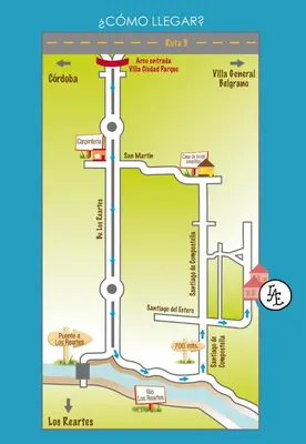 a map of the cdc leewars campus at La Antonia Elvira in Los Reartes