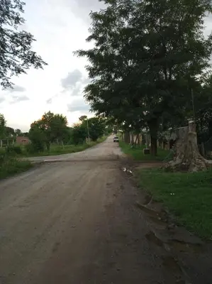 a dirt road with a tree on the side of it at Casa Reinamora in Villa Parque Siquiman
